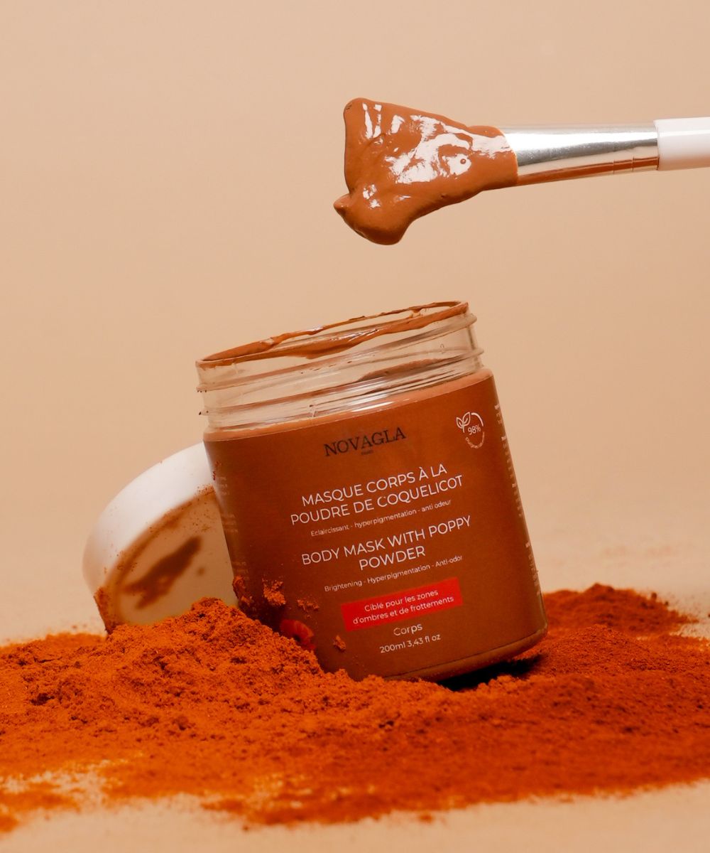 Masque Corps Anti-Tâche Anti Odeurs à la poudre de Coquelicot