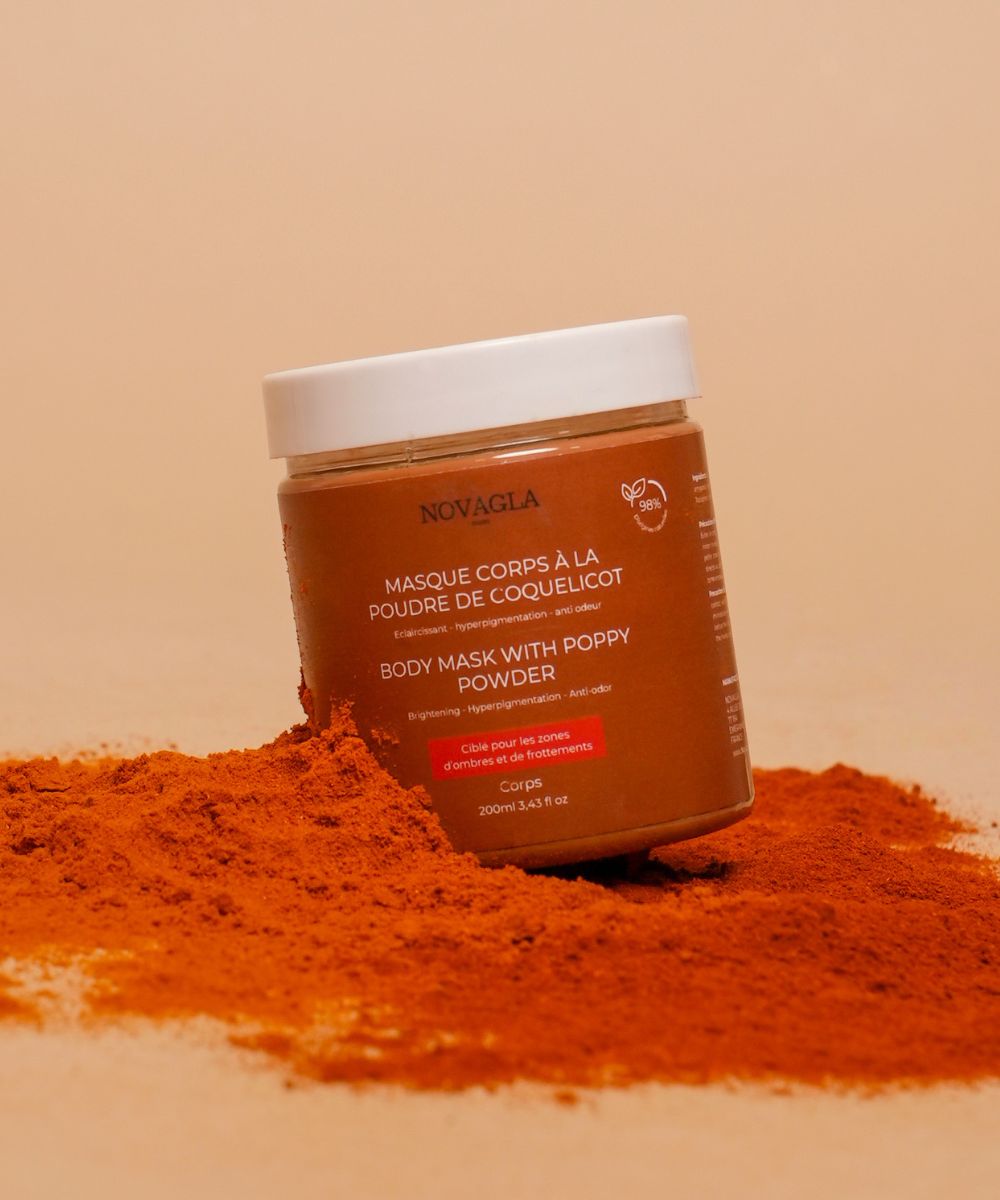 Masque Corps Anti-Tâche Anti Odeurs à la poudre de Coquelicot