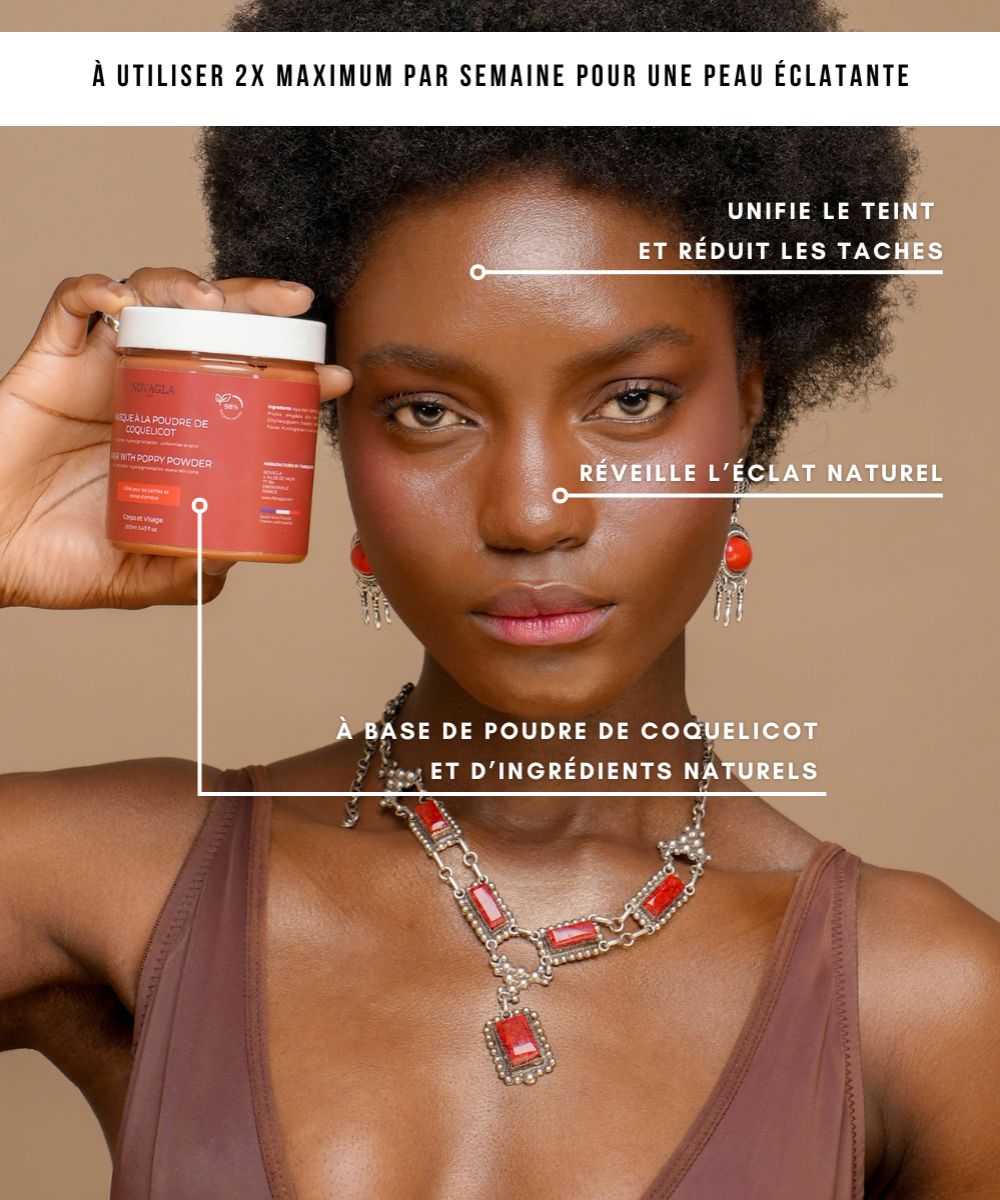 Masque Visage Anti-Tâche à la poudre de Coquelicot