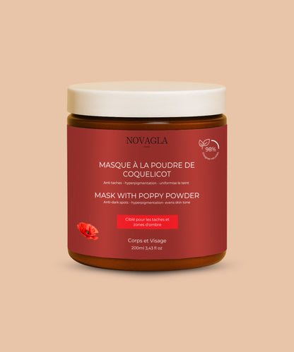 Masque Visage Anti-Tâche à la poudre de Coquelicot