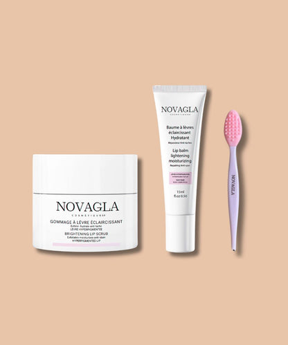 Pack Lumina : Gommage + Baume Éclaircissant + 1 Brosse à Lèvre Offerte